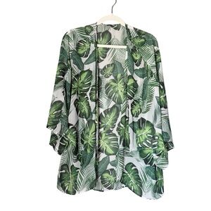 Palm Leaf Light Weight Kimono | XXXL